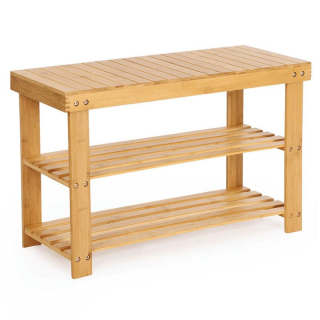 Botník z bambusu v prírodnom prevedení, 70x28x45